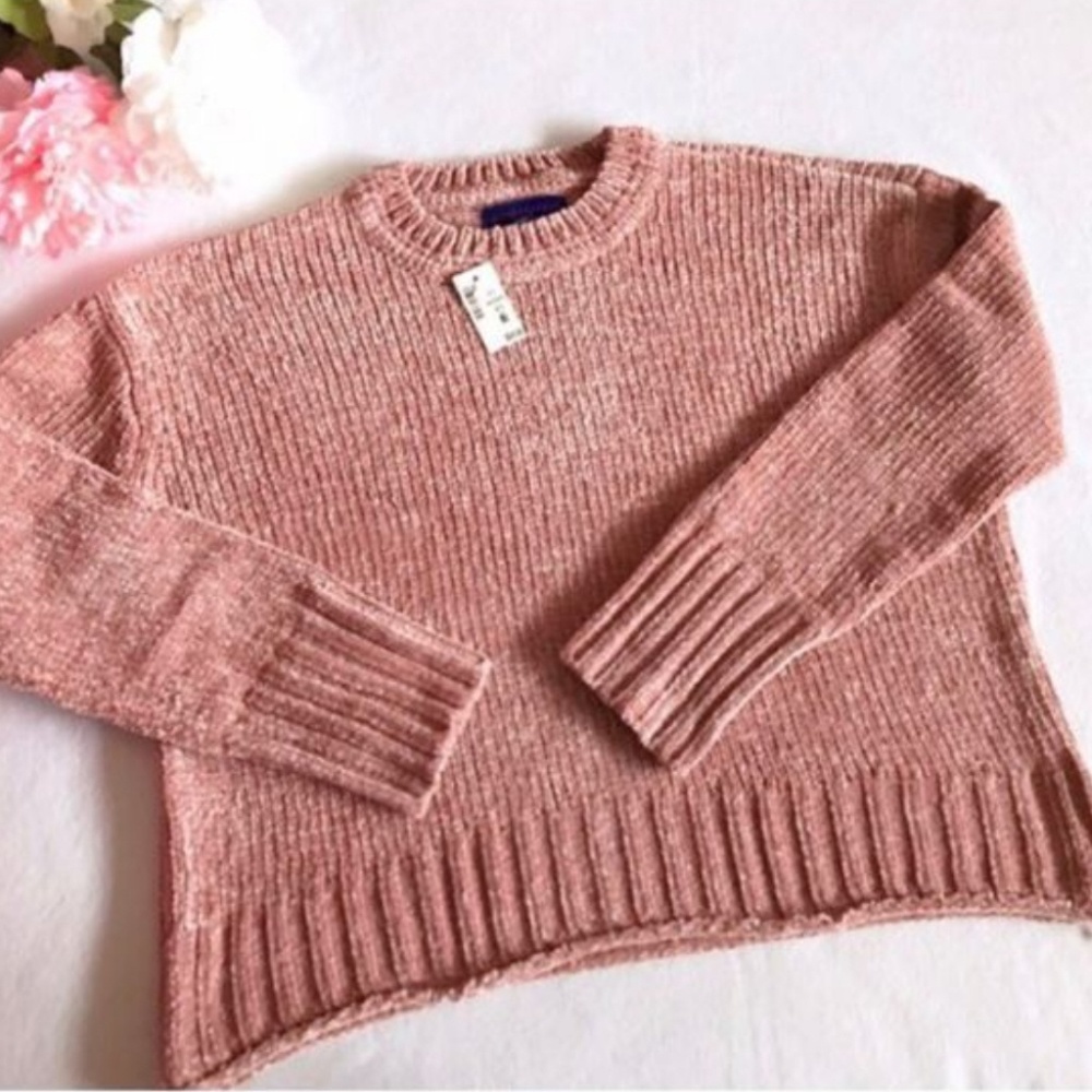 Solid Chenille Pink Aeropostale Sweater